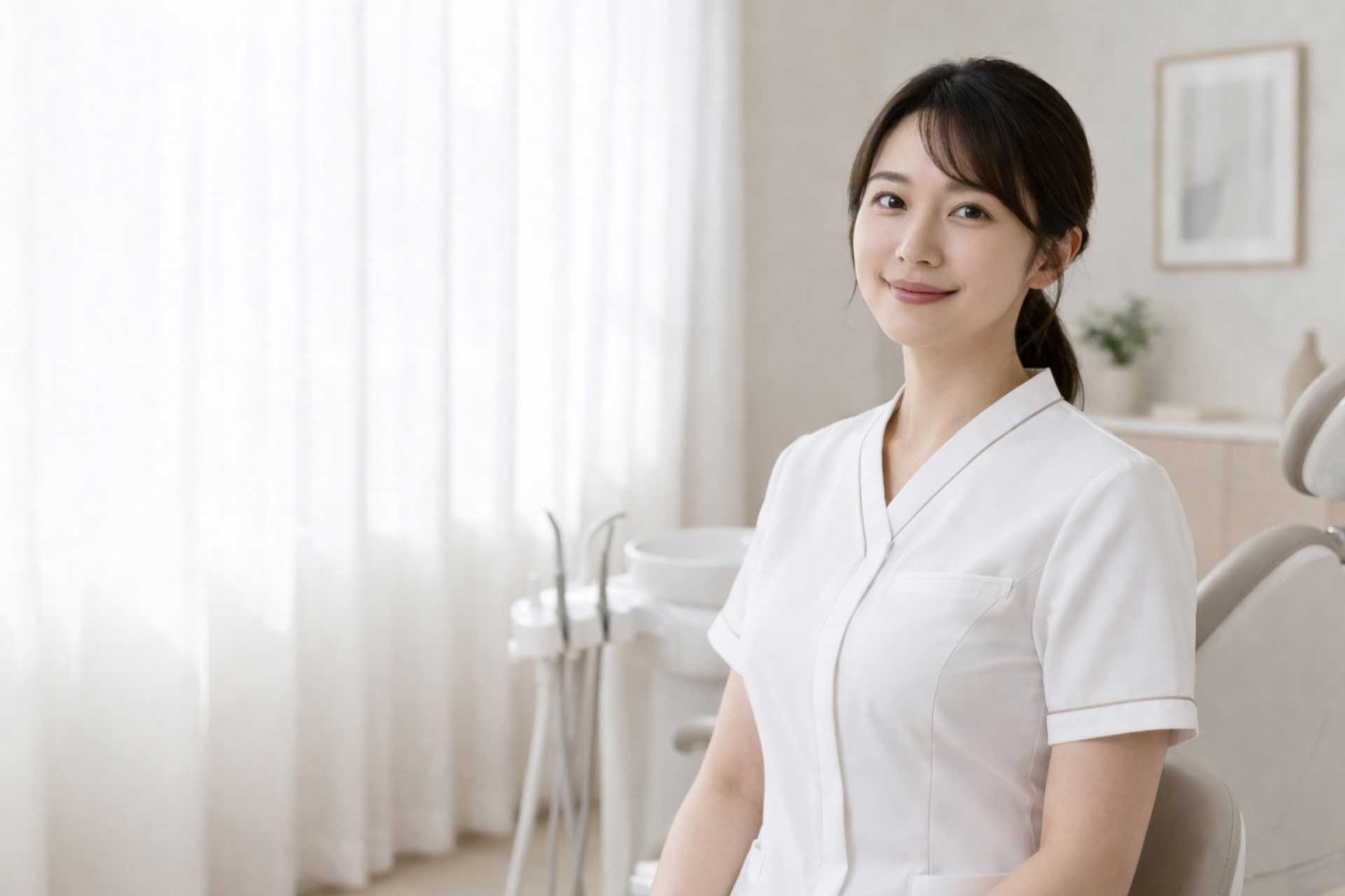 歯科衛生士として活動する女性のイメージ